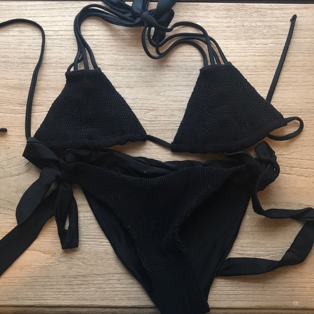 Tori Praver sea foam bikini sz M